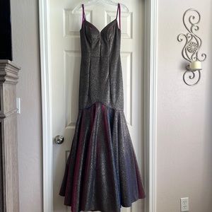 Gorgeous gown with multi toned colors. Worn once for an event. No tears or rips.